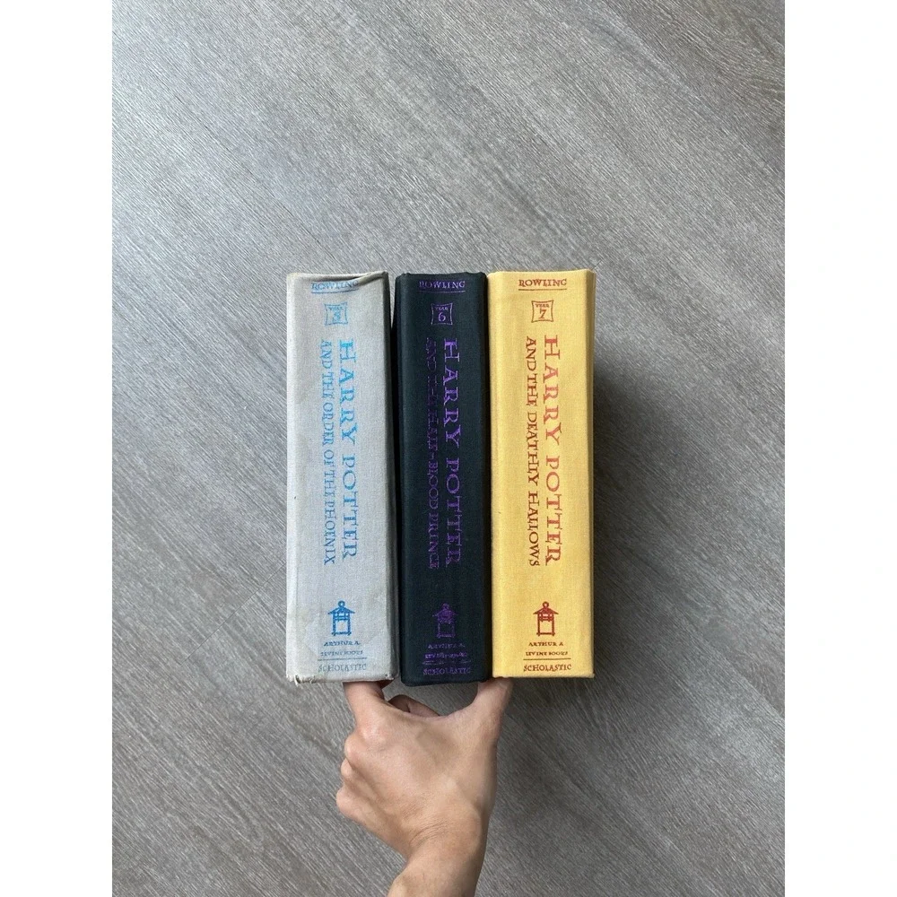 Harry Potter Hardcover Set J.K Rowling Scholastic 5 6 7‎ Books